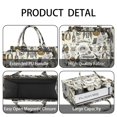 thumbnail image 4 of Large Capacity Tote Bag,Beige Halloween Skull Pumpkin Pattern Handbag Fashion Luxury Tote Bag,15.7"x13"x 5.1" Inches,Laptop Compatible, 4 of 6