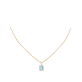 thumbnail image 4 of Angara Natural 2 Ct. Aquamarine with Diamond Solitaire Pendant Necklace in 14K Yellow Gold for Women with 18 Inches Chain, 4 of 8