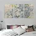 thumbnail image 3 of PRATYUS Canvas Wall Art 3 Piece Set Fall Decor Blue Flowers 12x16 Inches 12x16x3pcs, 3 of 4