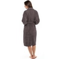 thumbnail image 7 of Notus Shawl Collar Bathrobe for Women Soft Spa Nightgowns 100% Cotton Terry robes for men - Towel Bathrobe Unisex Terry Cloth Bathrobe, Soft Shower Spa Robe Charcoal S, 7 of 7