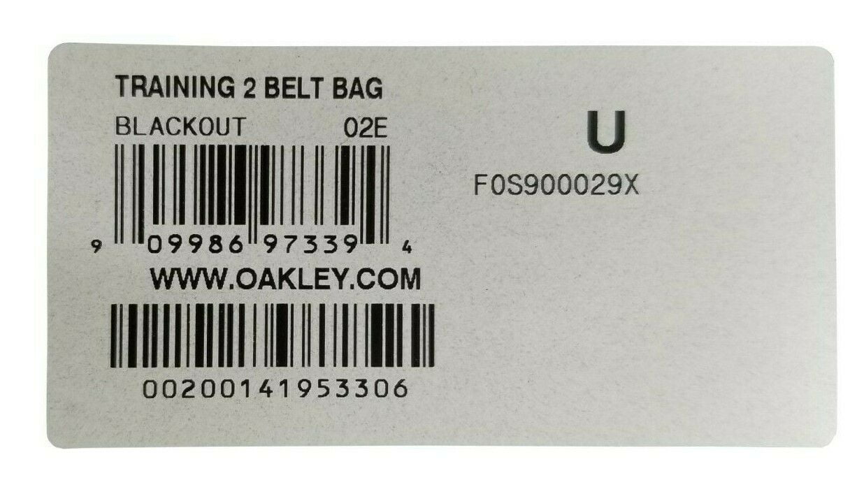 Training 2 Belt Bag Oakley Blackout FOS900029X Walmart