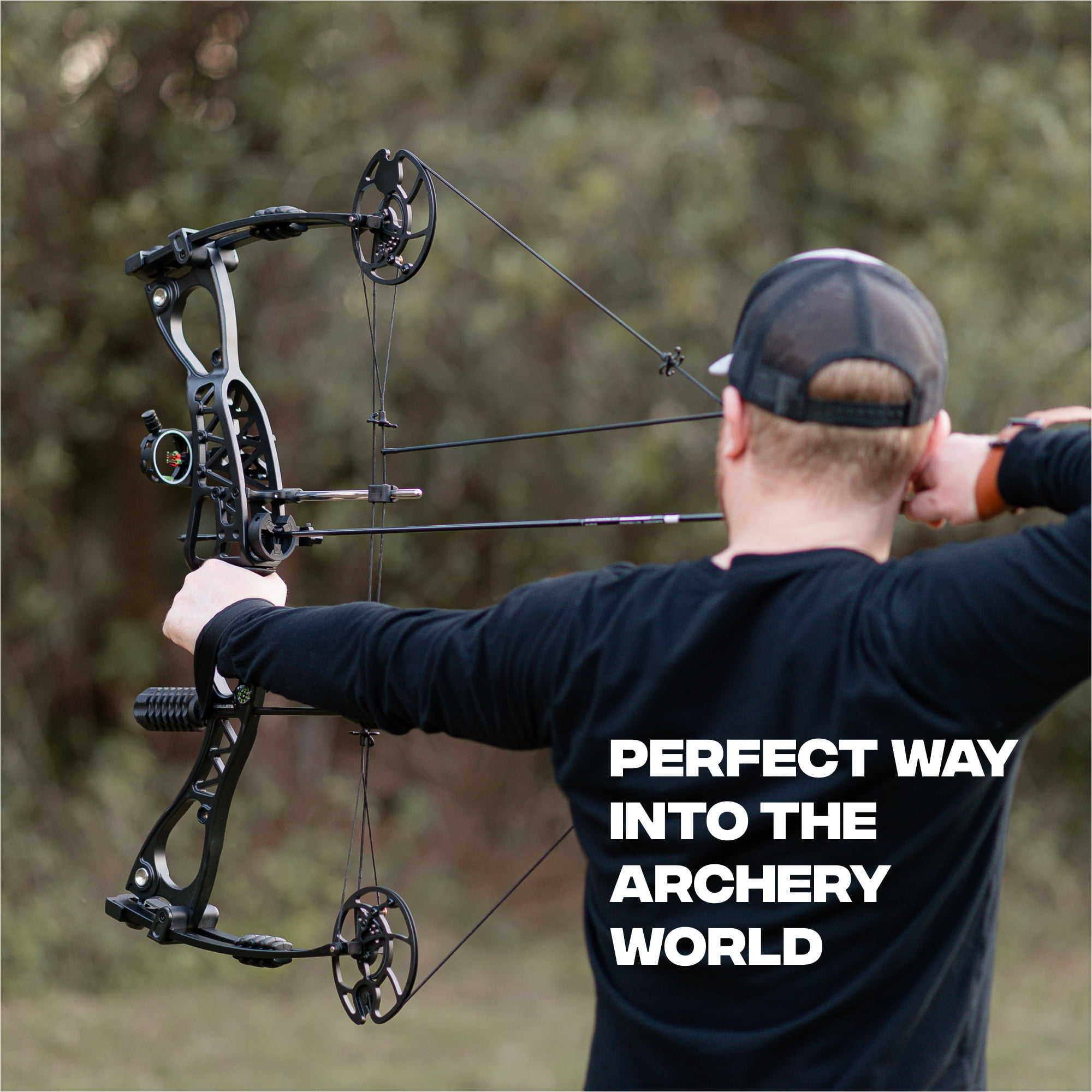 BALLISTA X Compound Bow - 310 fps, 40-65 lbs - Ideal for Target & Hunting