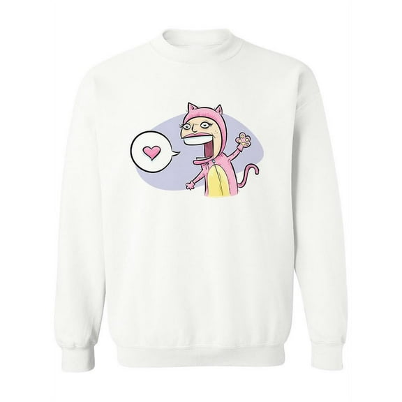 A  Furry Custom Sweatshirt Women -Image by Shutterstock, Female Medium