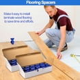 thumbnail image 5 of 40 Pcs Flooring Spacers, 2 in 1 Laminate Flooring Spacers with 1/2" & 1/4" Gaps, Flooring Installation Spacers for Vinyl Plank, LVP, Laminate Wood, Engineered Hardwood, Bamboo, Tile Flooring, 5 of 6