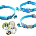thumbnail image 6 of CHBORLESS 3 Pcs Nylon Cat Collar with Bell Adjustable Kitten Puppy Collars for Newborn Pet,Sky Blue, 6 of 7