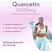 Clear Formulas Quercetin with Bromelain and Zinc Supplement Capsules 1000mg, Immune Support, 240 Count
