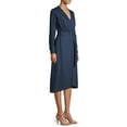 thumbnail image 5 of Time and Tru Women's Long Sleeve Faux Wrap Dress, 5 of 6