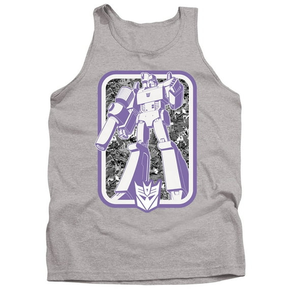 Transformers Decepticon Adult Tank Top Athletic Heather