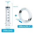 thumbnail image 1 of Jeringa de gran capacidad para medir nutrientes, bomba de plástico reutilizable con manguera de 100cm, 50ml, 150ml, 200ml, 250ml, 350ml, 550ml, 1 of 4