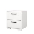 thumbnail image 2 of Tvilum Sofia 2 Drawer Bedroom Nightstand for Adults, White, 2 of 15