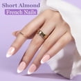 thumbnail image 3 of Gel Press on Nails Teenitor Short French Tip, 15 tamaños, 3 of 7