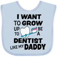 thumbnail image 3 of Inktastic I Want to Grow Up to Be a Dentist Like My Daddy Boys or Girls Baby Bib, 3 of 4