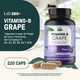 thumbnail image 4 of Life 360+ VITAMINS-B GRAPE  | 220 cápsulas | Cápsulas a base de pulpa de uva y vitaminas del complejo B (B1, B2, B3, B5, B6 Y B12) | Suplemento Alimenticio | Cápsulas de gelatina y agua., 4 of 7