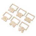 thumbnail image 4 of 100pcs Wooden Cartoon Animal Photo Frame Decorative Hand Painting Photo Frame for Home Decoration Kindergarten, 4 of 5