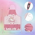 thumbnail image 2 of Boys Girls Kids Apron with Pocket,Hello Kawaii Cat Cute Adjustable Child Neck Strap and Bib Funny Aprons Kitchen Toddler Aprons for Cooking Baking, 2 of 6
