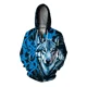 thumbnail image 3 of Sudadera de otoño para hombre Sudadera con capucha de moda para hombre Sudadera con capucha para hombre Sudadera con capucha con estampado moderno de lobo y leopardo Sudadera con capucha y cremallera, 3 of 5