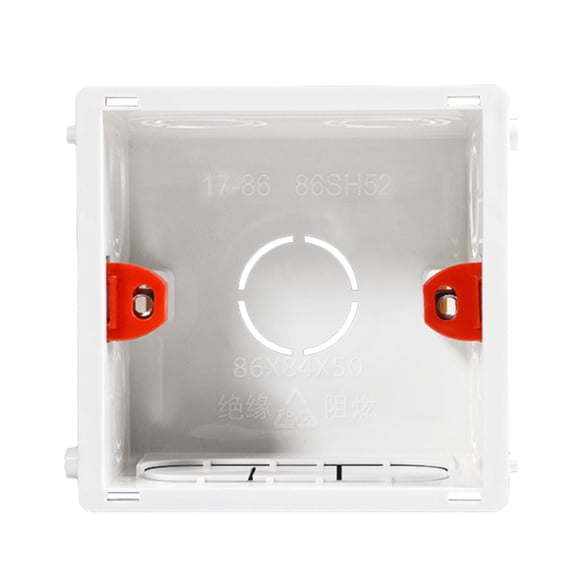 86-Type PVC Junction Box Wall Mount Cassette For Socket Base