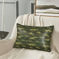 thumbnail image 5 of Silk Pillow Case for Hair And Skin Queen - Dinosaur camouflage Cooling Sleep Throw Pillow Covers Standard Size 20x30in, comfort Satin Pillowcase with Zipper for Women Men, 5 of 7
