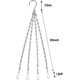 thumbnail image 2 of Paquete de 4 cadenas colgantes con ganchos de repuesto para macetas, comederos para pájaros, jardineras y faroles., 2 of 4