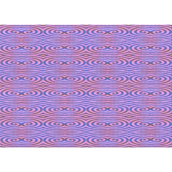 Ahgly Company Indoor Rectangle Patterned Bright Lilac Purple Area Rugs, 2' x 4'