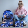 thumbnail image 2 of KUIFORTI Blue Train Lightweight Elementary School Backpack 4 Piece Set with Lunch Bag Pencil Case Water Bottle Sleeve Boys Kids School Bag for Back to School Supplies Gifts, 2 of 7
