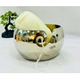 thumbnail image 4 of Opulent Silversmith Unbreakable Aluminum Metal Yarn Storage Bowl Nickel Plated for Skeins Hanks & Balls | Knitting & Crochet Notions, 4 of 5