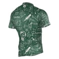thumbnail image 2 of joogoo Science Note Green Pattern Men's Cycling Jerseys Mountain Bike Short Sleeve Tops XL, 2 of 7