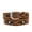 Umber, variant on Women's Metal Adjustable Belts Faux Leather Buckle Belt Travel Studded Casual D Ring Vintage Spring Umber X-Small-Large