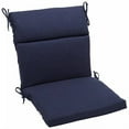 thumbnail image 1 of 22-inch by 45-inch Spun Polyester Outdoor Squared Seat/Back Chair Cushion - Azul, 1 of 1