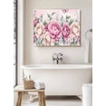 thumbnail image 6 of Watercolor Pink Floral Wall Art for Living Room,Canvas Picture Wall Decor for Bathroom Bedroom,Spring Romantic Roses Butterfly Painting Artwork for Office Kitchen Hallway Dining Room Decor 16"x20", 6 of 8