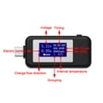 thumbnail image 4 of USB Type-C Power Tester Voltage Current Capacity Meter Black Multimeter 4-30V 5A, 4 of 12