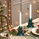 thumbnail image 5 of xihome Portavelas de cristal con forma de rbol de Navidad para velas de aromaterapia de 7,2 cm (2,83 pulgadas). Ideal como centro de mesa navideño o decoracin para la repisa de la chimenea., 5 of 6