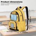 thumbnail image 6 of Bulopur Yellow School Bus Print Kids School Backpack Set 4 Pcs Breathable Durable Kids School Bag with Lunch Box, Pencil Case and Water Bottle Cover for Toddler Boys, 6 of 7
