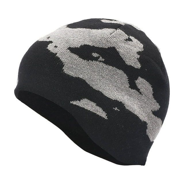 Mujeres Hombres Cálido Baggy Camuflaje Crochet Invierno Lana Ski Beanie Tab Caps Hat Fridja nalpqowj1351