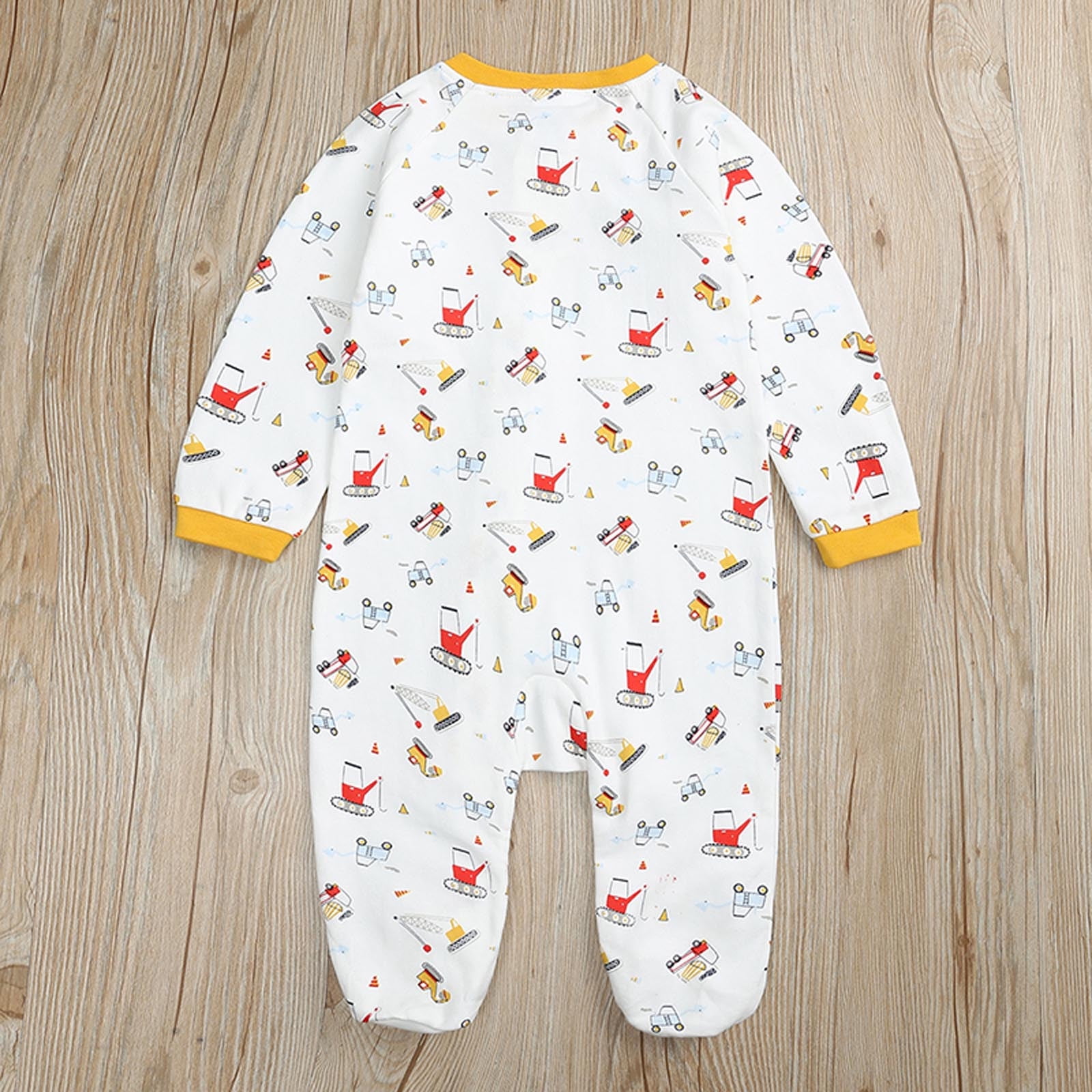 Riecok Girl Baby Clothes Cute and Comfortable Baby Footie for Daily Wear and Photos White -9 Months