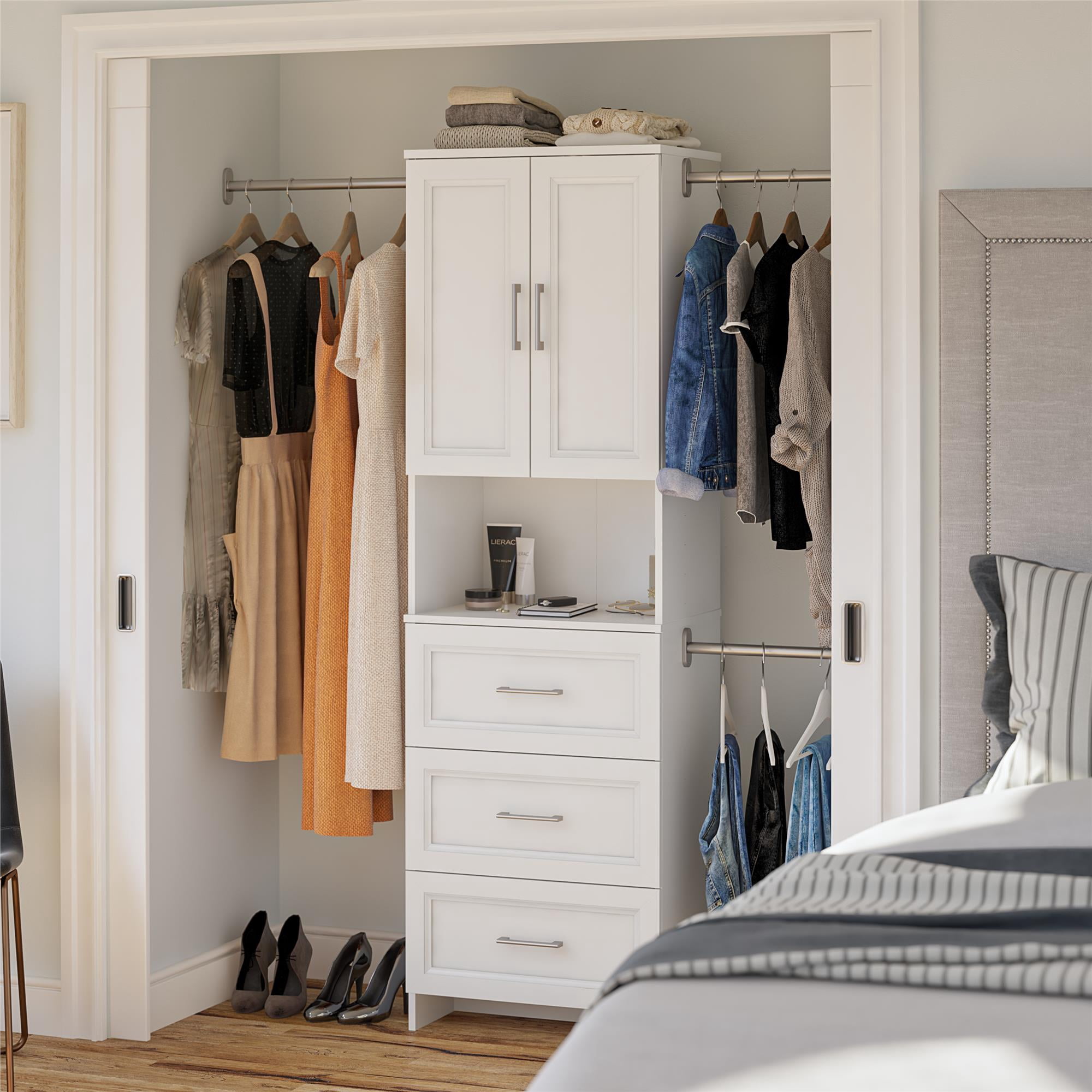 Nevaeh Ridge 3 Drawer Closet Storage, White