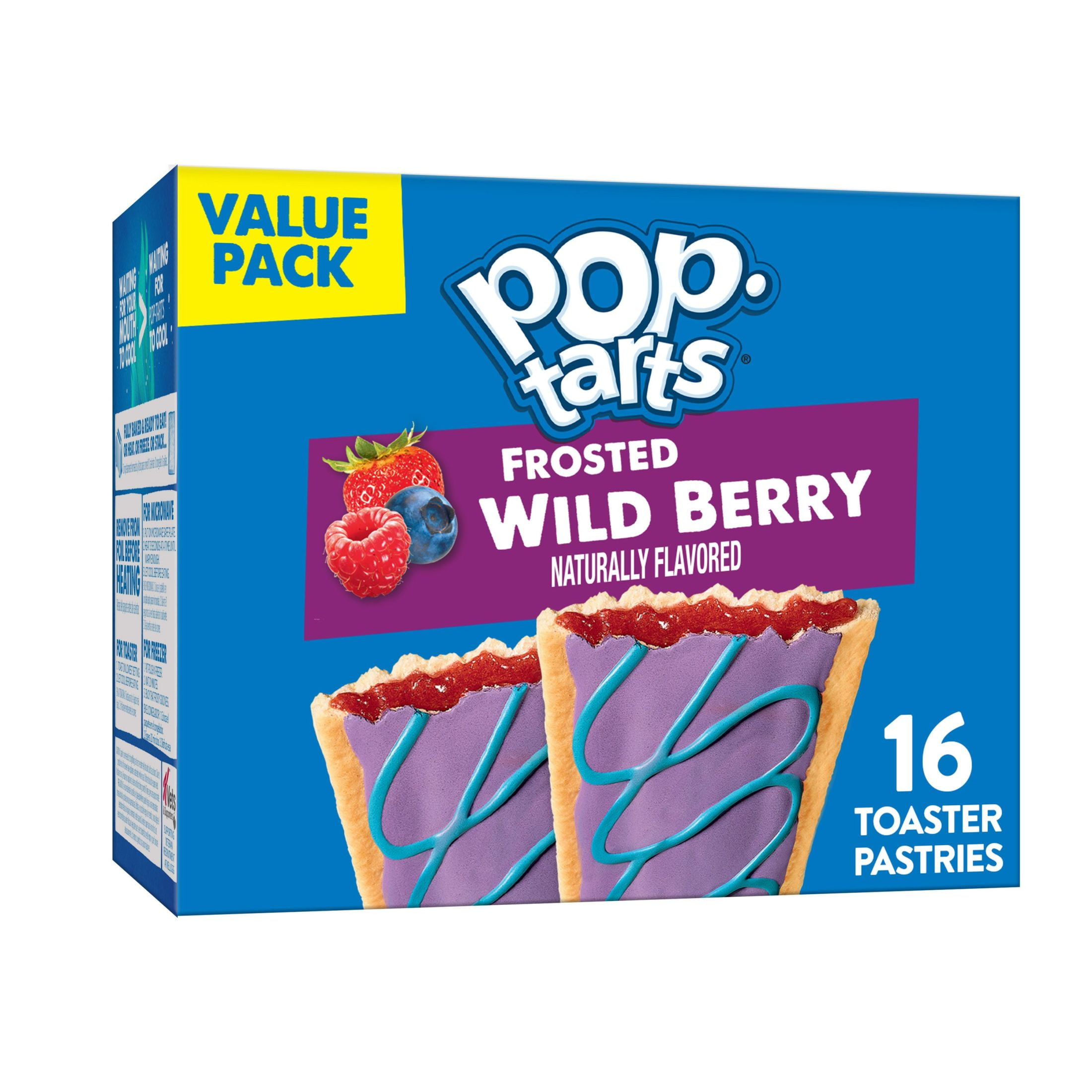 ærme Katastrofe koks Pop Tarts Frosted Wild Berry Breakfast Toaster Pastries, 27 oz, 16 Count -  Walmart.com