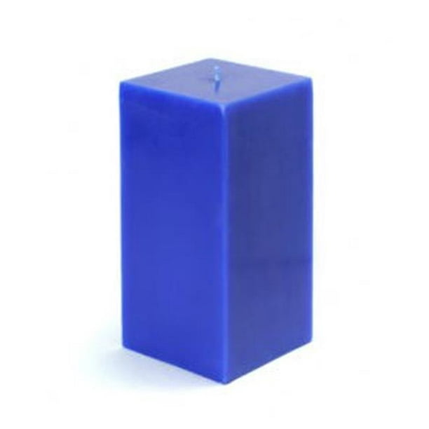 Zest Candle CPZ-147-12 3 x 6 Po Pilier Carré Bleu Bougie -12pcs-Case - Vrac