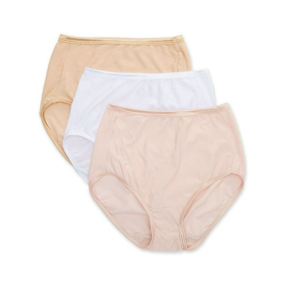 Vanity Fair Lingerie Women's Illumination Brief Underwear, 3-Pack
