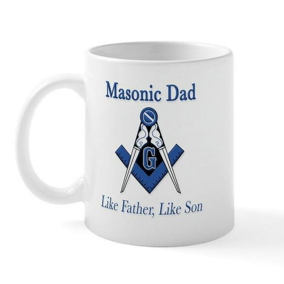 CafePress - Masonic Dads Mug - 11 oz Ceramic Mug - Novelty Coffee Tea Cup