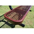 thumbnail image 2 of LifeYard Outdoor Bench w/ Backrest, 72in, Steel Bench, Expanded Metal, Brown, 2 of 7