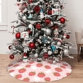 thumbnail image 5 of Yiaed Floral Strawberr Print Christmas Tree Skirt , Tree SkirtsTree Mat for Christmas Winter Holiday Indoor Decorations-30", 5 of 7