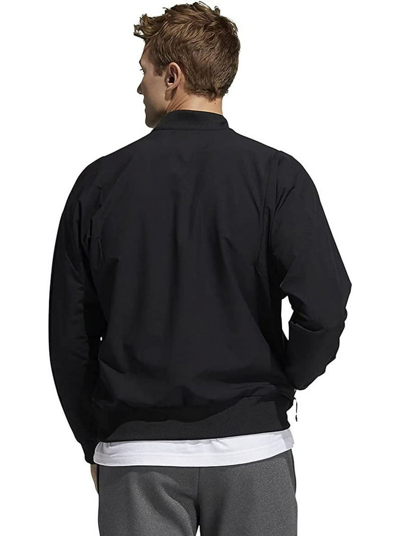 GP7930 Adidas Mens Sideline 21 Woven Bomber Jacket Black/White 2XL