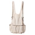 thumbnail image 1 of Mochila de verano Multibolsillo Mujeres/Hombres Mochila Bolsa de viaje sólida (Beige) Tmvgtek Para Estrenar, 1 of 3