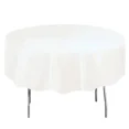 thumbnail image 3 of Round Plastic Table Cover 84 Waterproof Disposable Party Table Decorations 6Pack, 3 of 6
