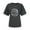 Dark Gray, variant on Women's Baseball T Shirt Soft and Comfortable Crewneck Graphic Tee for Everyday Wear