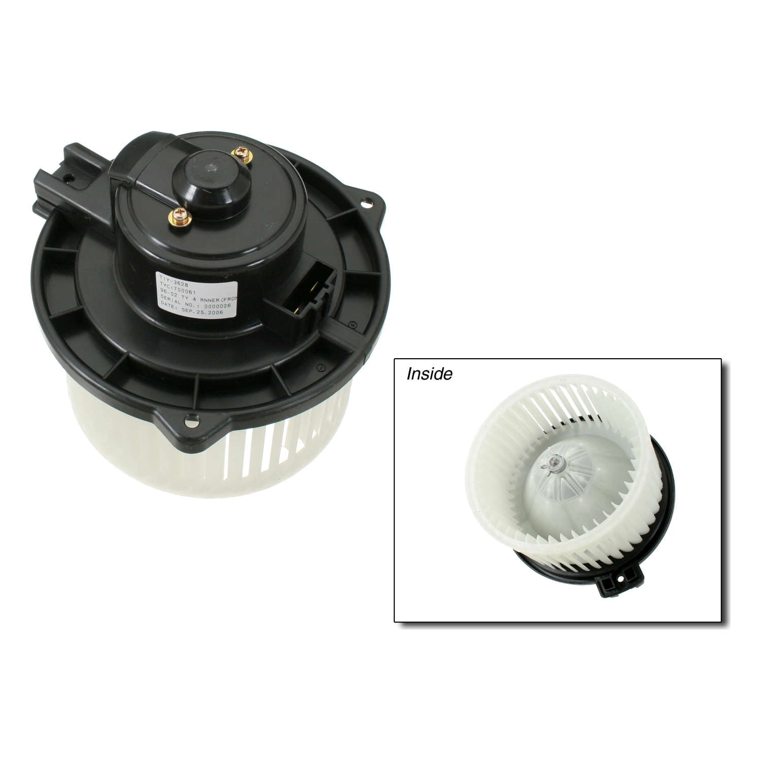 TYC 700061 Toyota 4 Runner Replacement Front Blower Assembly