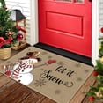 thumbnail image 7 of RLESO Christmas Tree Welcome Mat Pink Merry Christmas Doormat Fun Holiday Welcome Mat Seasonal Porch Decor Holiday Front Door Entry 40X60Cm Christmas Porch Mat, 7 of 7