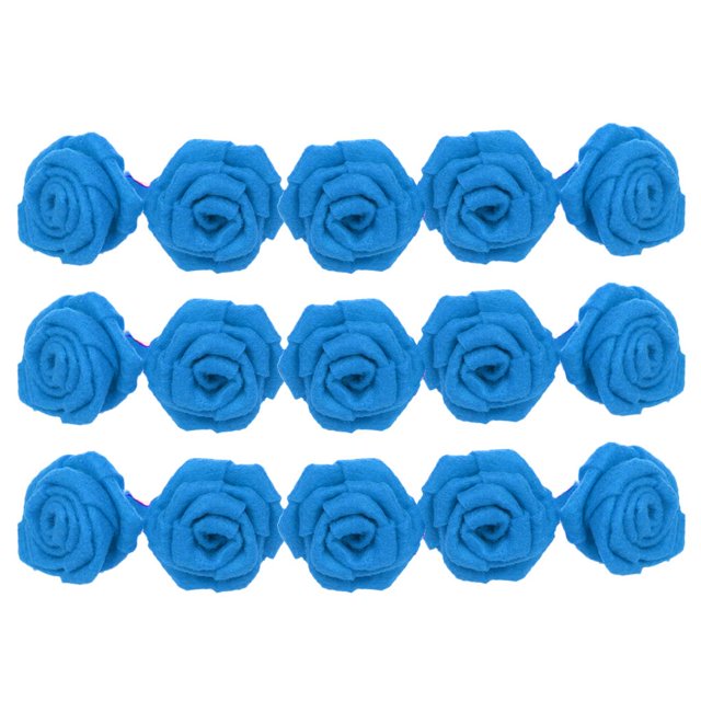 Paquete de 15 cintas de tela de fieltro no tejidas coloridas para suministros de boda de flores rosas DIY Macarena Cinta de tela