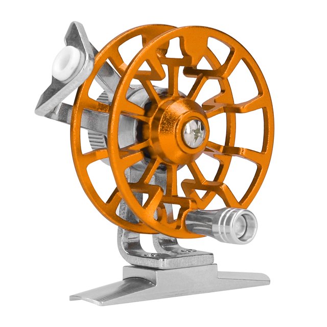 Carrete De Pesca En Hielo, Carretes De Pesca Giratorios, Equipado Con Orificio De Alambre De Cerámica, Aleación De Aluminio Para Pesca En Hielo Pescadores Entusiastas De La Pesca YLSHRF Oro